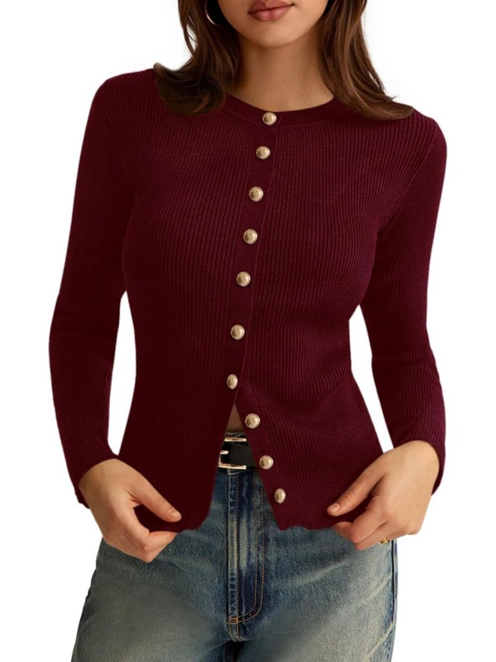 Chic Women's Lightweight Fall Cardigan Sweater - Cozy Layering Essential